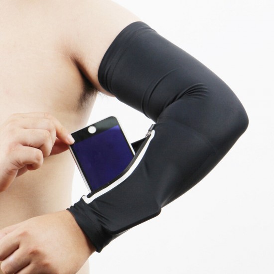 Sun-protection Elastic Sports Jogging Gym Phone Armband Running Bag Arm Wrist Bag