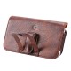 Vintage Rhinoceros Hide Texture Mobile Phone Money Coin Hiking Sport Men Belt Waist Bag Sidebag Pack with Card Slot For Smartphone Nokia Phone 9