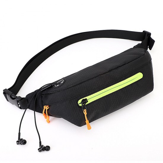 Waterproof Outdoor Sport Night Running with Multi Pockets Reflective Stripe Headphone Hole Mobile Phone Storage Waist Bag for Smartphone Under 6.5 inch