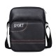 Business Men Waterproof PU Leather Men Messenger Shoulder Bag Backpack