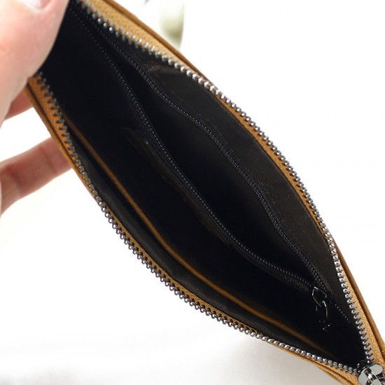 Simple Vertical Zipper Multifunctional Card Slots Wallet Bag For 5.5 Inch Smartphone