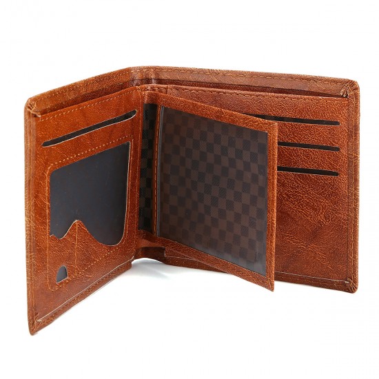 Creative US Dollar Pattern Casual Flip with Multi-Card Slot Pockets Men Foldable Short Wallet Handbag