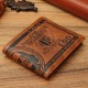 Creative US Dollar Pattern Casual Flip with Multi-Card Slot Pockets Men Foldable Short Wallet Handbag