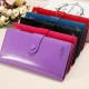 Fashion Flip Zippers Large Capacity with Multi-Card Slots Phone ID Card Storage Bag PU Leather Women Purse