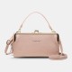 Fashion Multifunction Large Capacity PU Leather Mobile Phone Storage Handbag Shoulder Bag