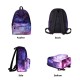Fashion Starry Sky Pattern Large Capacity Macbook Tablet Storage Bag Backpack Student School Bag