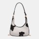 Fashion Women Dairy Cow Dot Pattern PU Leather Phone Storage Handbag Crossbody Shoulder Bag