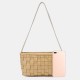 Fashion Woven Pattern Makeup Mobile Phone Crossbody Shoulder Storage Bag Handbag