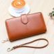 Fashionwith Multi-Card Slots Zipper PU Leather Mobile Phone Bag Women Purse Handbag