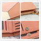 Female PU Leather with Multi-Card Slots Tassels Short Purse Wallet Handbag Card Holder