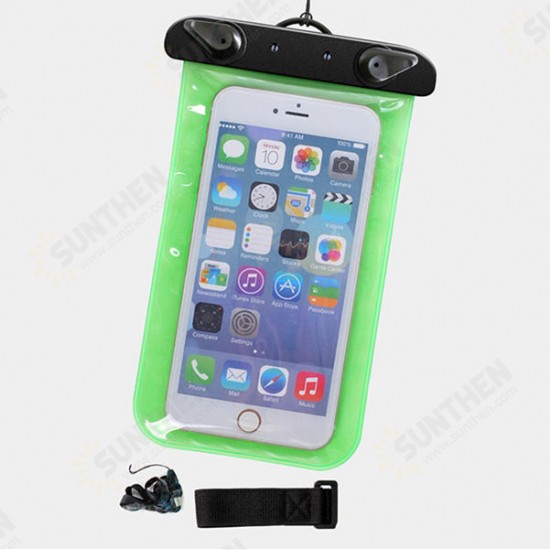 IPX8 Waterproof Cell Phone Sealed Bag Pouch with Arm Band for Phone Under 6 Inches Phone