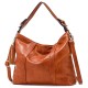 Women Fashion PU Leather with Mobile Phone Storage Pocket Large Capacity Shoulder Crossbody Tote Bag