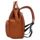 Large Capacity PU Leather with Multi-Pocket Diaper Storage Mummy Bag Backpack