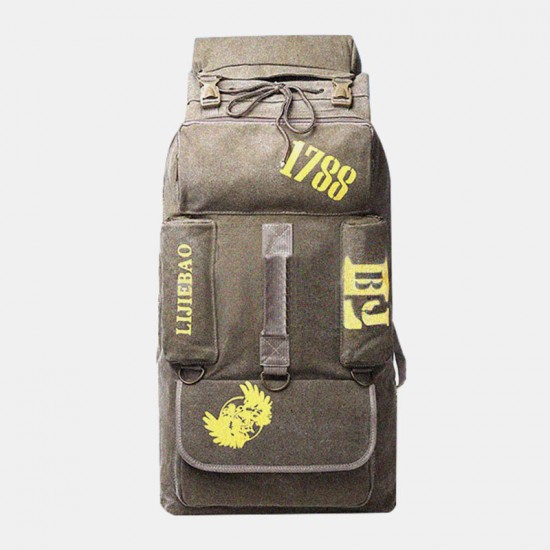 Men Outdoor Large Capacity Canvas Macbook Storage Bag Tactical Fishing Hiking Backpack