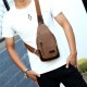 Men Sports Casual Canvas Mobile Phone Storage Crossbody Bag Chest Bag