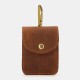 Men Vintage Genuine Leather Feature Phone Smoke Coin Storage Bag Hanging Waist Packs