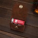 Men Vintage Genuine Leather Feature Phone Smoke Coin Storage Bag Hanging Waist Packs