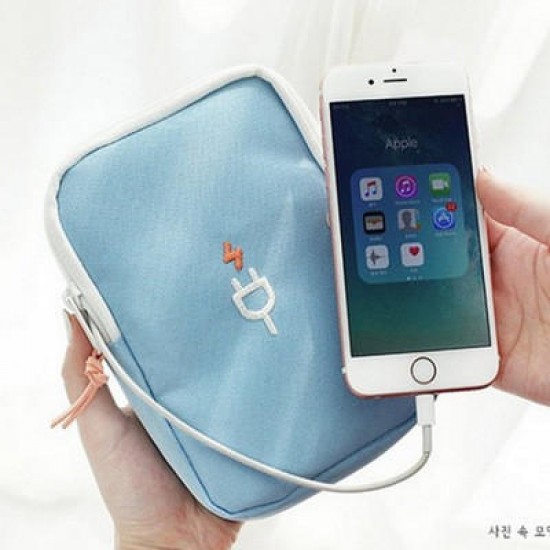 Mini Portable Digital Product Storage Bag Organizer For Cell Phone Power Bank Earphone Charger Cable