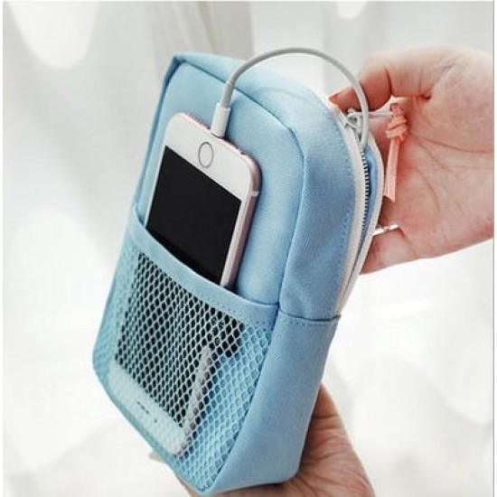 Mini Portable Digital Product Storage Bag Organizer For Cell Phone Power Bank Earphone Charger Cable