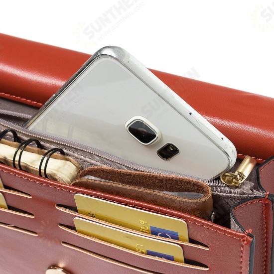 Multifunctional 2-Layer Large Capacity with Multi-Card Slots Mobile Phone Storage Crossbody Shoulder Bag