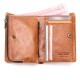 Multifunctional Business Vintage Multi-Card Slots Holder with Detachable Coin Bag Genuine Leather Men Wallet