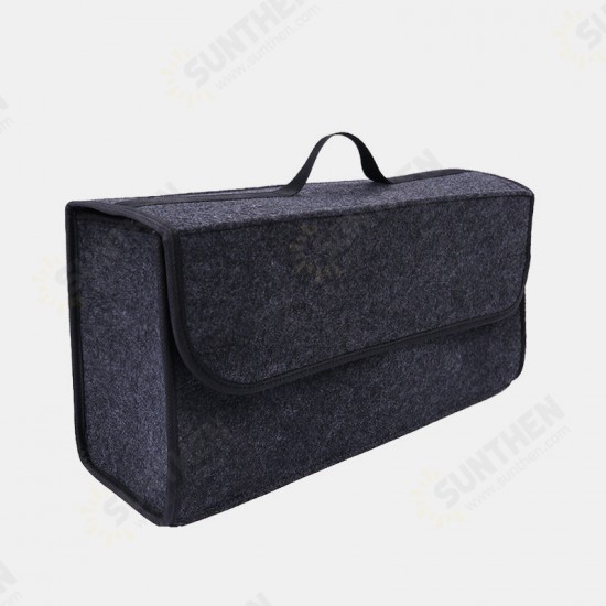 Multifunctional Large Capacity Felt Car Trunk Storage Bag Car Supplies Tail Box Organizer