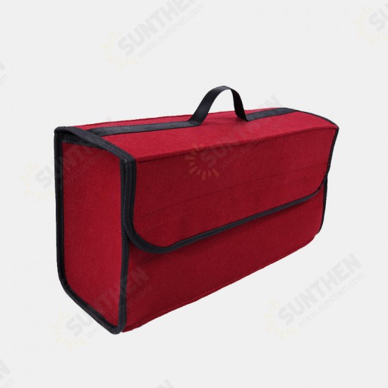 Multifunctional Large Capacity Felt Car Trunk Storage Bag Car Supplies Tail Box Organizer