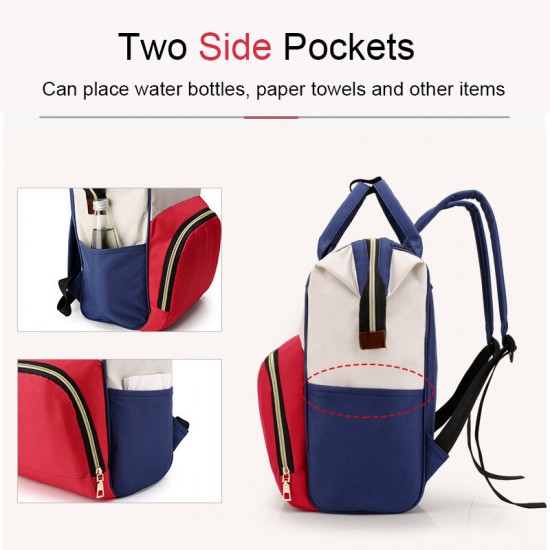 Multifunctional Large Capacity Waterproof Oxford Cloth Mobile Phone Tablet Diaper Storage Bag Backpack