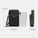 Multifunctional Large Capacity with Length Adjustable PU Leather Strap Touch Screen Phone Bag