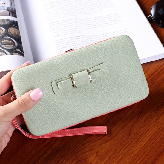 Multifunctional Phone Wallet Phone Bag Card Holder for 4.7-5.5 Inch Smart Phone for iPhone X Xiaomi