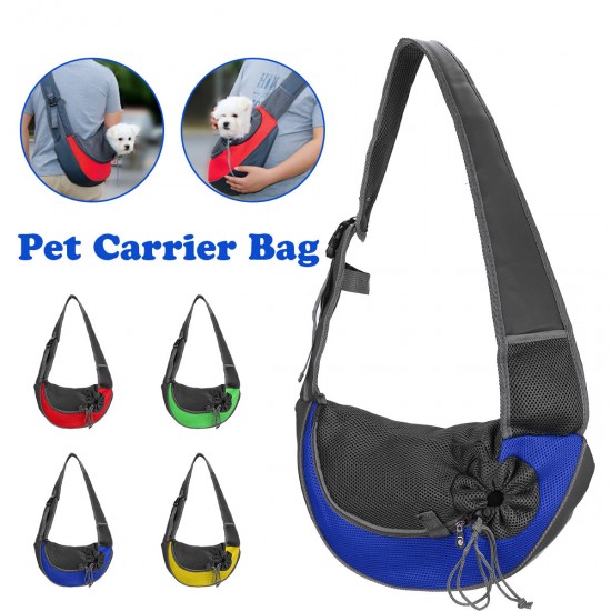 Outdoor Breathable Pet Puppy Dog Carry Shoulder Carrier Bag with Mobile Phone Storage Pack
