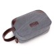 Outdoor Portable Canvas Large Capacity Accessory Storage Bag USB Cable Earphone Collection Pouch