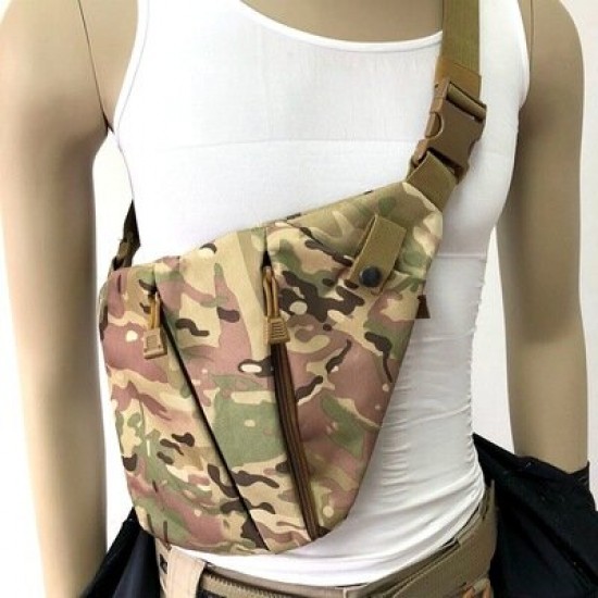 Outdoor Sport Multifunctional Waterproof Tactical Security Belt Shoulder Bag