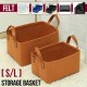 Portable Folding Large Capacity Felt Storage Basket Bag Container Desktop Organizer