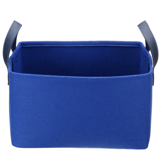 Portable Folding Large Capacity Felt Storage Basket Bag Container Desktop Organizer