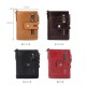 RFID Wallets Bag Vintage Leather Business Multi-fold Card Holder Coin Purse Anti-thief Anti-scanning Credit Card