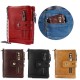 RFID Wallets Bag Vintage Leather Business Multi-fold Card Holder Coin Purse Anti-thief Anti-scanning Credit Card