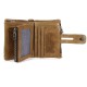 RFID Wallets Bag Vintage Leather Business Multi-fold Card Holder Coin Purse Anti-thief Anti-scanning Credit Card