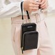 Retro PU Leather Bag Multi-Card Slots Mobile Phone Storage Wallet Crossbody Bag Packs