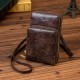 Retro PU Leather Bag Multi-Card Slots Mobile Phone Storage Wallet Crossbody Bag Packs