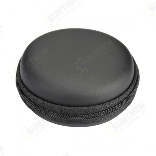 Small Round Carrying Storage Bag Case For Earphone Cable