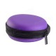 Small Round Carrying Storage Bag Case For Earphone Cable