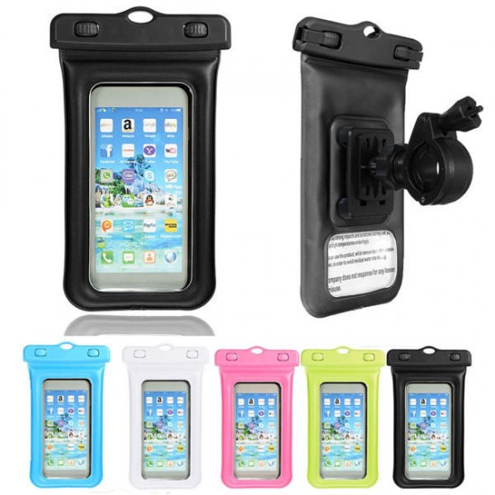 Universal Sealed Waterproof Phone Bag Cycling Holder For 6-6.5 Inch