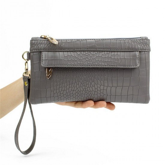 Universal Women Bag Crocodile Leather Wallet Case Phone Bag Zipper Bag for iPhone Samsung Xiaomi