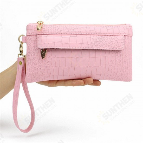 Universal Women Bag Crocodile Leather Wallet Case Phone Bag Zipper Bag for iPhone Samsung Xiaomi