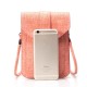 Universal Women Mini Vertical PU Shoulder Bag Crossbody Wallet For Phone Under 6.3 Inch