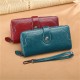 Vintage Large Capacity 10 Card Slot Genuine Leather Mobile Phone Storage Bag Long Wallet Purse