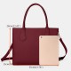 Women Casual Large Capacity with Multiple Inner Pocket Mobile Phone Book Macbook Storage Shopping Handbag Shoulder Bag