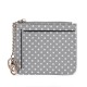 Women Fashion Dot Pattern Zipper with Multi-Slot Wallet Card Holder Short Purse