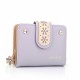 Women Fashion Foldable Large Capacity PU Leather Multi-Card Holder Cellphone Coins Storage Handbag Short Purse